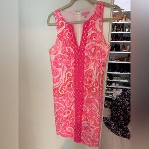 Lilly Pulitzer Vibrant Pink Patterned Mini Dress